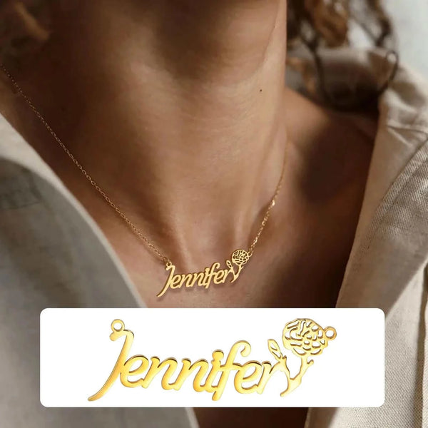 Made Chic Boutique 136 Cable-Link / Silver Color / 45CM-50CM Customized Name Necklace For Women, Adjustable Chain Paperclip/ Curb / Cable/ Figaro Link, Gold Plated Personalized Gift