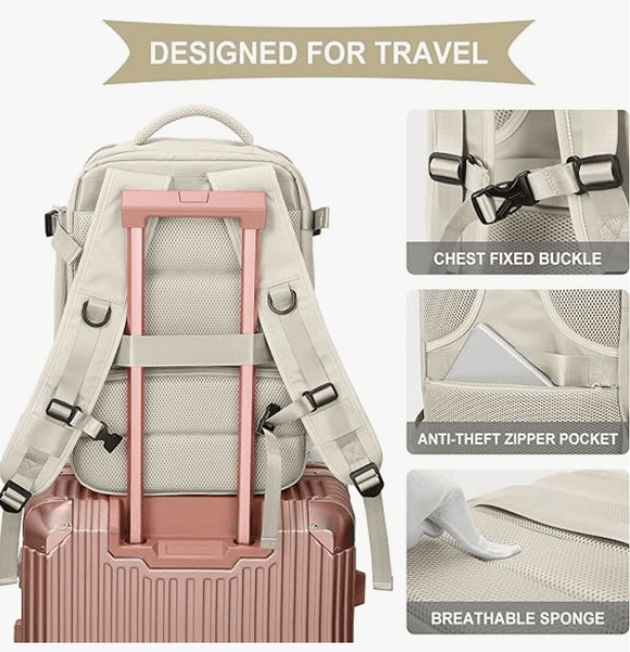 Large Women Travel Minimalist Backpack