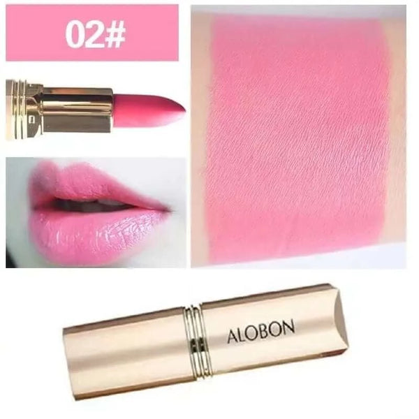 Made Chic Boutique 02 Pink Lipstick Waterproof Long Lasting Red Lipsticks Resistant Rose Lip Stick Velvet Lipstic Cosmetic Girl Women Makeup