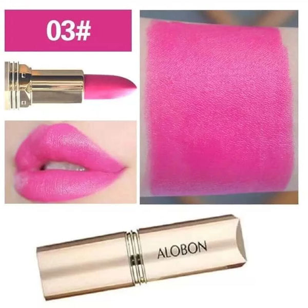 Made Chic Boutique 03 Pink Lipstick Waterproof Long Lasting Red Lipsticks Resistant Rose Lip Stick Velvet Lipstic Cosmetic Girl Women Makeup