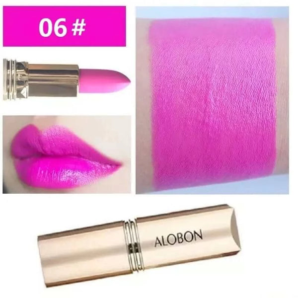 Made Chic Boutique 06 Pink Lipstick Waterproof Long Lasting Red Lipsticks Resistant Rose Lip Stick Velvet Lipstic Cosmetic Girl Women Makeup
