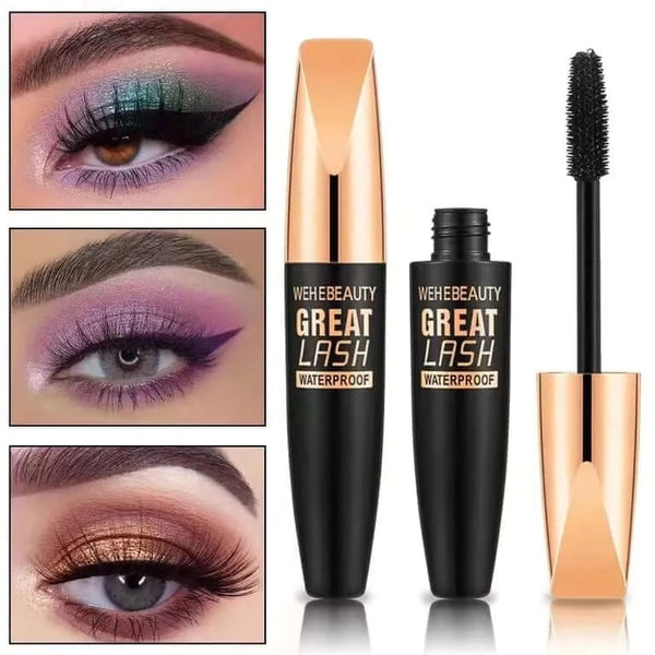 Made Chic Boutique 10g 1PCS 4D Silk Fiber Lash Mascara 2 In 1 Mascara Waterproof Lengthening Cosmetics Eye Mascara Ship Lashes Curling Thick Eye Makeup B0G0