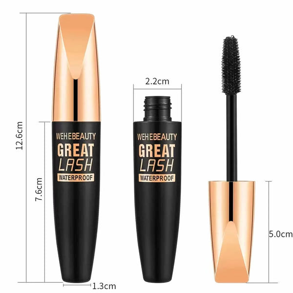 Made Chic Boutique 10g 1PCS 4D Silk Fiber Lash Mascara 2 In 1 Mascara Waterproof Lengthening Cosmetics Eye Mascara Ship Lashes Curling Thick Eye Makeup B0G0