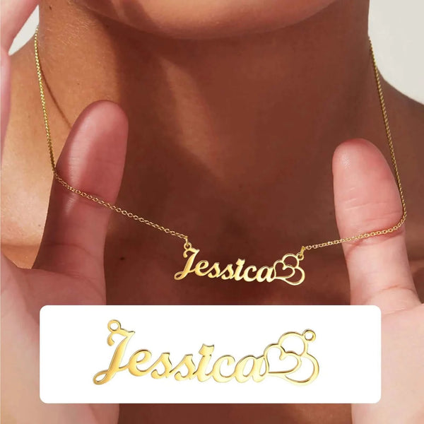 Made Chic Boutique 133 Cable-Link / Silver Color / 45CM-50CM Customized Name Necklace For Women, Adjustable Chain Paperclip/ Curb / Cable/ Figaro Link, Gold Plated Personalized Gift