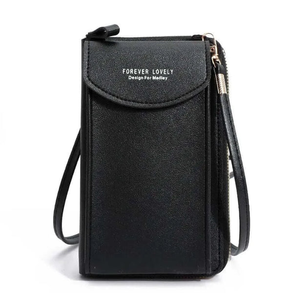 Made Chic Boutique B-black Women's Handbag Cell Phone Purse Shoulder Bag Female Luxury Ladies Wallet Clutch PU Leather Crossbody Bags for Women
