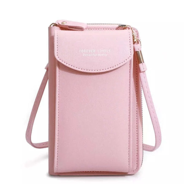 Made Chic Boutique B-pink Women's Handbag Cell Phone Purse Shoulder Bag Female Luxury Ladies Wallet Clutch PU Leather Crossbody Bags for Women