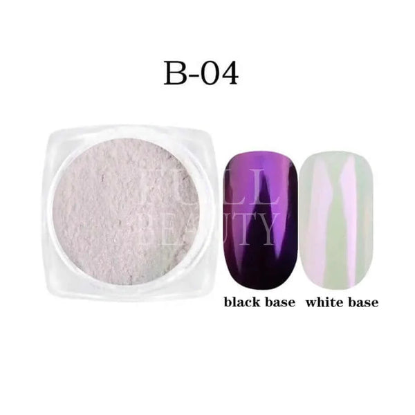 Made Chic Boutique B04 Pearl White Nails Glitter Aurora Yellow Pink Chrome Moonlight Powders Fritillary Shell Mirror Pigment Dust Nail Decoration #Y459