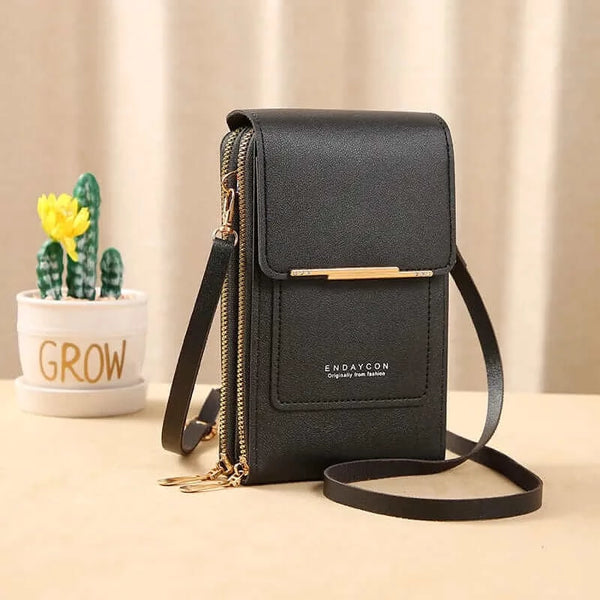 Made Chic Boutique Buylor Women's Handbag Touch Screen Cell Phone Purse Shoulder Bag Female Cheap Small Wallet Soft Leather Crossbody сумка женская