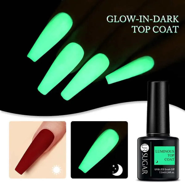 Made Chic Boutique Glow-in-dark Top UR SUGAR Thermal Ultra-thin Nail Gel Polish 3 Layers Temperature Changing Gel Varnish Soak Off UV Led Nail Art Manicures