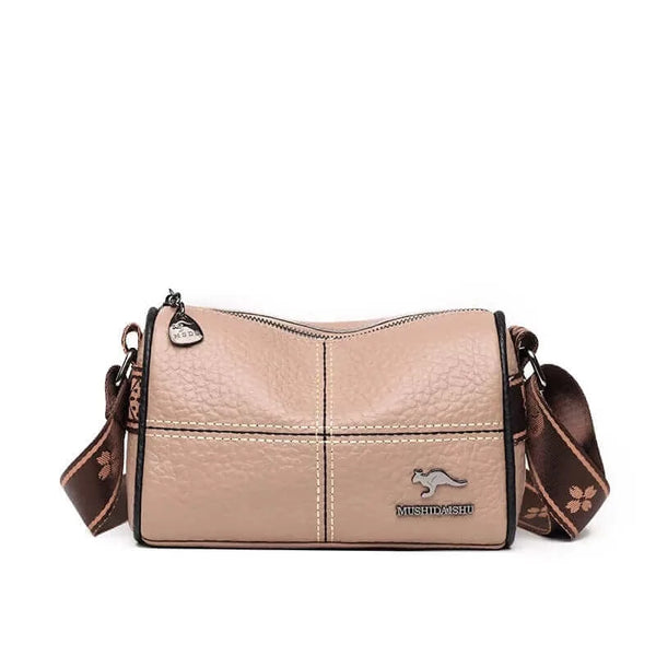 Made Chic Boutique Khaki 100% Genuine Leather Crossbody bag for women Bag woman luxury handbag High Quality Shoulder bags Ladies Messenger Bag Sac a main