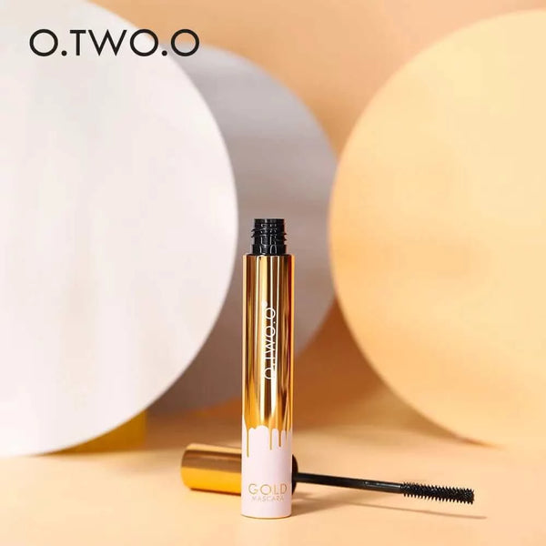 Made Chic Boutique O.TWO.O 3D Mascara Lengthening Black Lash Eyelash Extension Eye Lashes Brush Beauty Makeup Long-wearing Gold Color Mascara