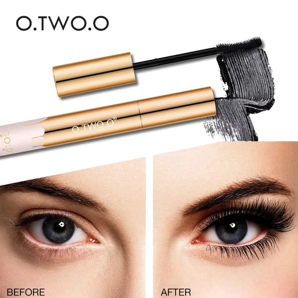 Made Chic Boutique O.TWO.O 3D Mascara Lengthening Black Lash Eyelash Extension Eye Lashes Brush Beauty Makeup Long-wearing Gold Color Mascara