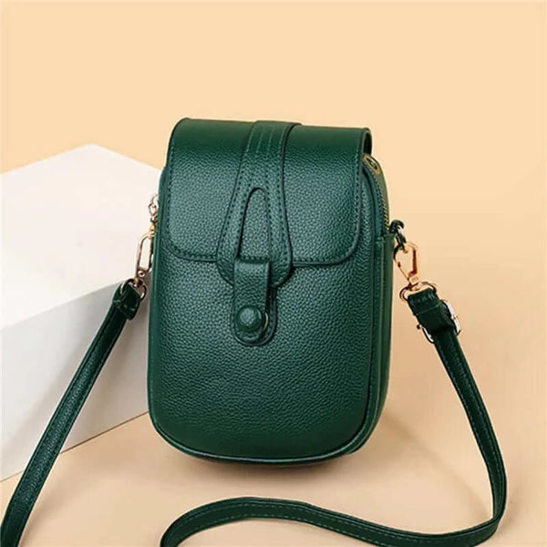 Made Chic Boutique Simple Design PU Leather Crossbody Shoulder Bags for Women Spring Retro Branded Handbags and Purses Ladies Mobile Phone sac