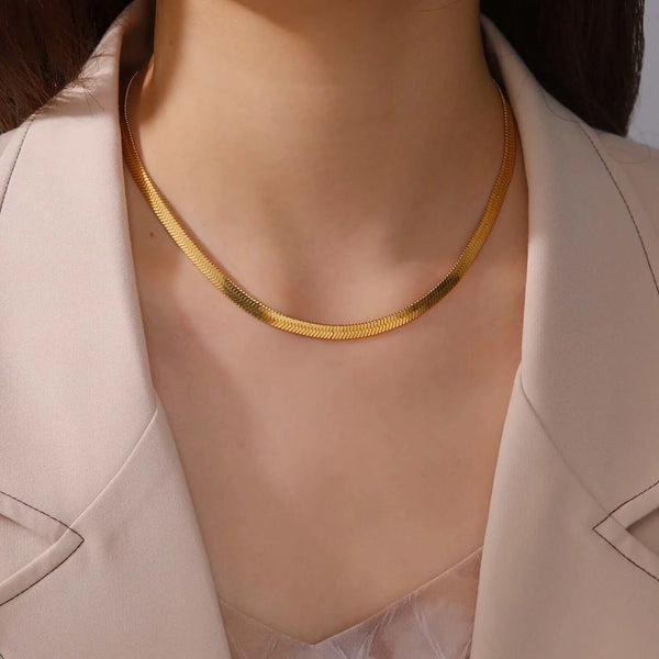 Gold Chain 14k Gold Herringbone Chain 24in 6mm | eBay