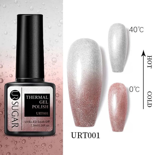 Made Chic Boutique Thermal URT001 Color Changing Thermal Gel Nail Art - Ultra-thin 3 Layers Temperature Changing Gel Varnish