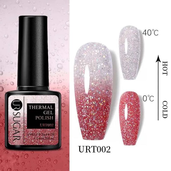 Made Chic Boutique Thermal URT002 Color Changing Thermal Gel Nail Art - Ultra-thin 3 Layers Temperature Changing Gel Varnish