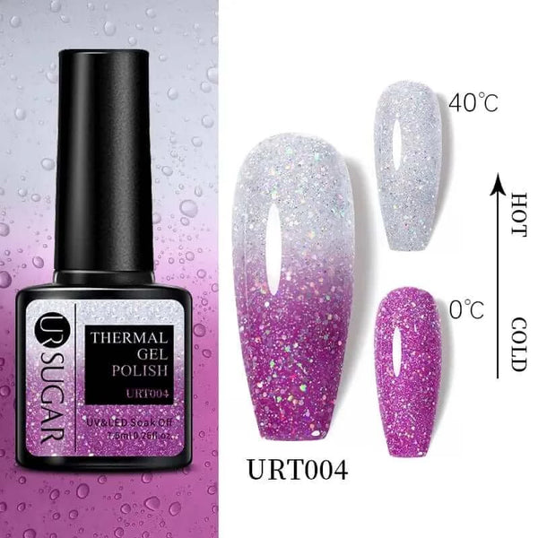 Made Chic Boutique Thermal URT004 Color Changing Thermal Gel Nail Art - Ultra-thin 3 Layers Temperature Changing Gel Varnish