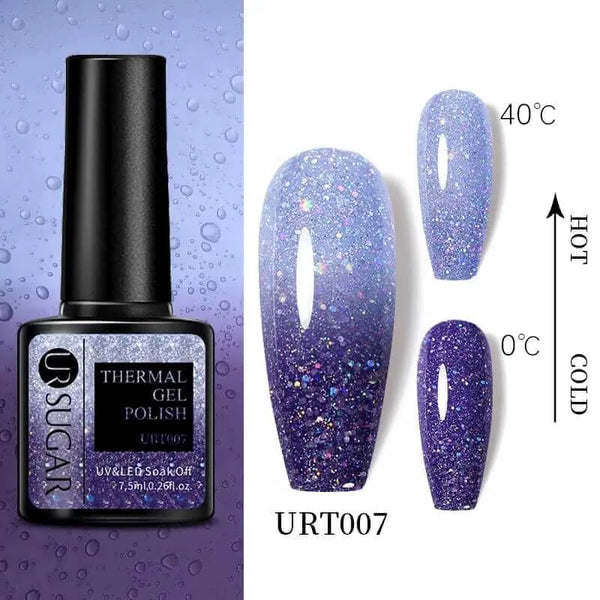 Made Chic Boutique Thermal URT007 Color Changing Thermal Gel Nail Art - Ultra-thin 3 Layers Temperature Changing Gel Varnish