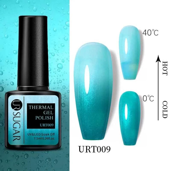 Made Chic Boutique Thermal URT009 Color Changing Thermal Gel Nail Art - Ultra-thin 3 Layers Temperature Changing Gel Varnish