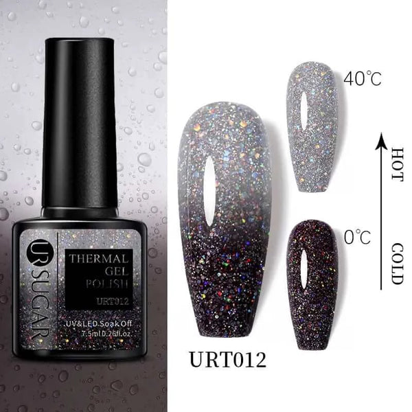 Made Chic Boutique Thermal URT012 UR SUGAR Thermal Ultra-thin Nail Gel Polish 3 Layers Temperature Changing Gel Varnish Soak Off UV Led Nail Art Manicures