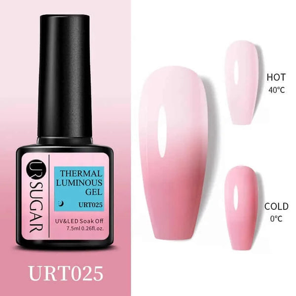 Made Chic Boutique Thermal URT025 Color Changing Thermal Gel Nail Art - Ultra-thin 3 Layers Temperature Changing Gel Varnish