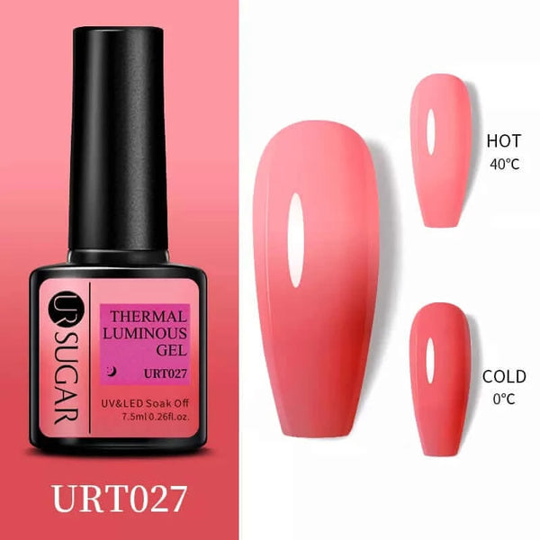 Made Chic Boutique Thermal URT027 Color Changing Thermal Gel Nail Art - Ultra-thin 3 Layers Temperature Changing Gel Varnish