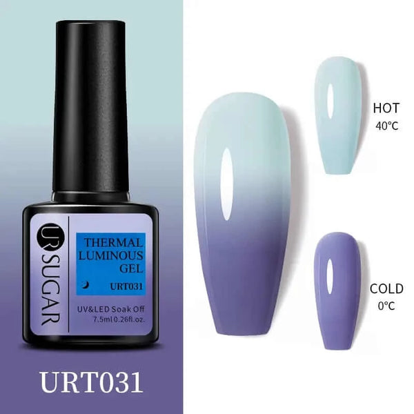 Made Chic Boutique Thermal URT031 Color Changing Thermal Gel Nail Art - Ultra-thin 3 Layers Temperature Changing Gel Varnish