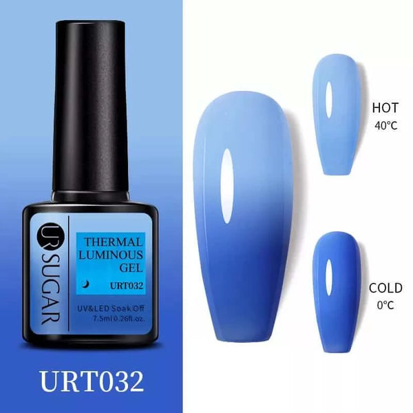 Made Chic Boutique Thermal URT032 Color Changing Thermal Gel Nail Art - Ultra-thin 3 Layers Temperature Changing Gel Varnish