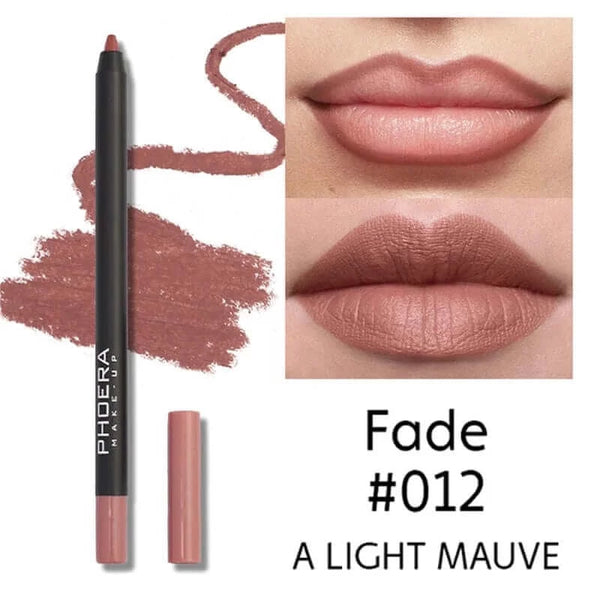 Made Chic Boutique Waterproof Matte Lipliner Pencil - Sexy Red Contour Tint Lipstick