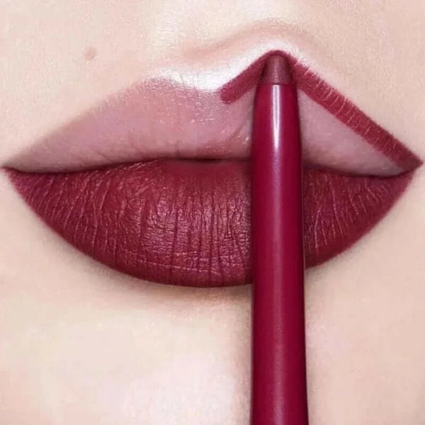 Made Chic Boutique Waterproof Matte Lipliner Pencil - Sexy Red Contour Tint Lipstick