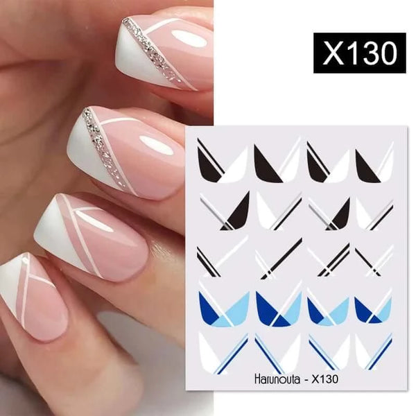 Made Chic Boutique X130 Lavender Spring Flower Leaves Nail Water Decals - DIY Nail Art Stickers