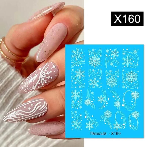 Made Chic Boutique X160 Lavender Spring Flower Leaves Nail Water Decals - DIY Nail Art Stickers